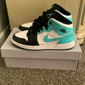 Teal,white,&black Jordan’s